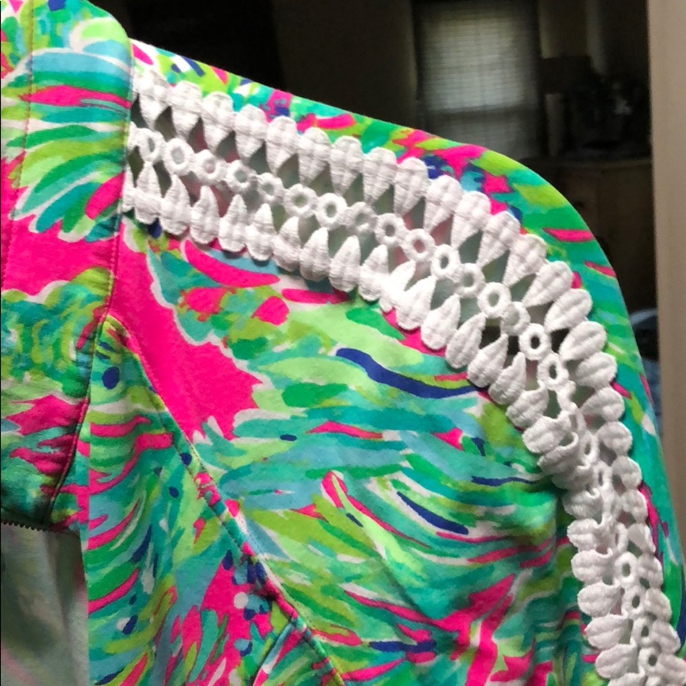 Zip up Lilly Pulitzer sweatshirt